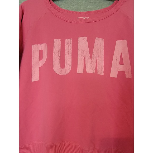 Women's/Junior's Pink PUMA Dry Cell Crewneck Sweatshirt Small - Picture 5 of 12